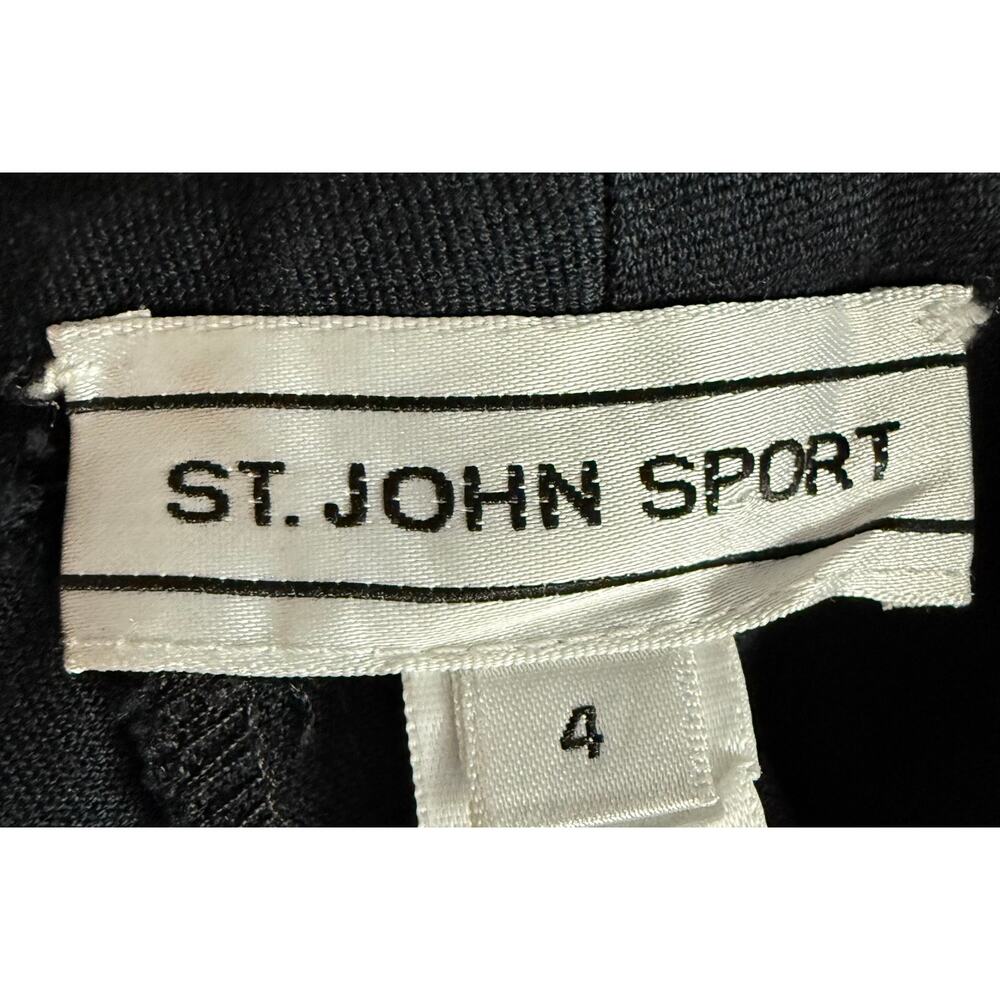 St John Sport Relaxed Fit Straight Leg Size 4 Gold Buttons Zipper Closure - Picture 3 of 10